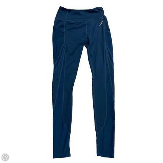Athletic Leggings By Gym Shark In Blue, Size: M