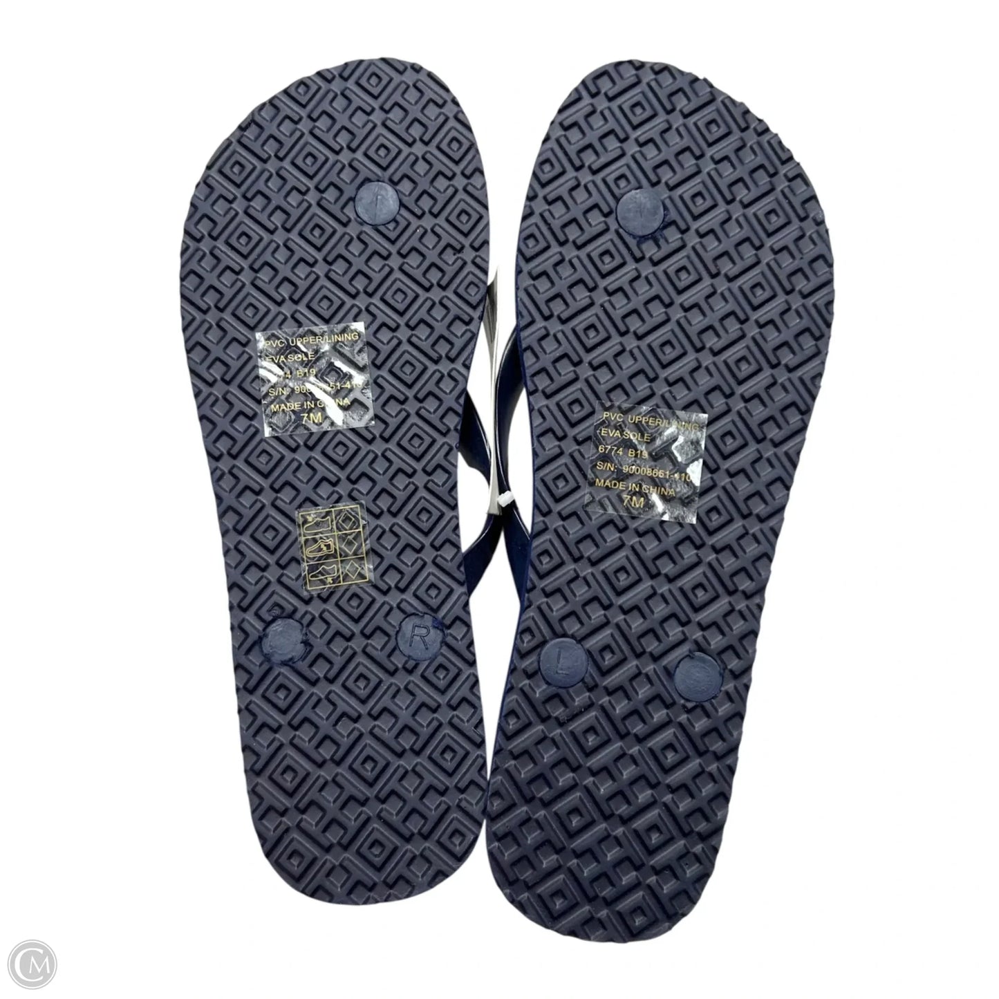 Sandals Designer By Tory Burch In Blue, Size: 7