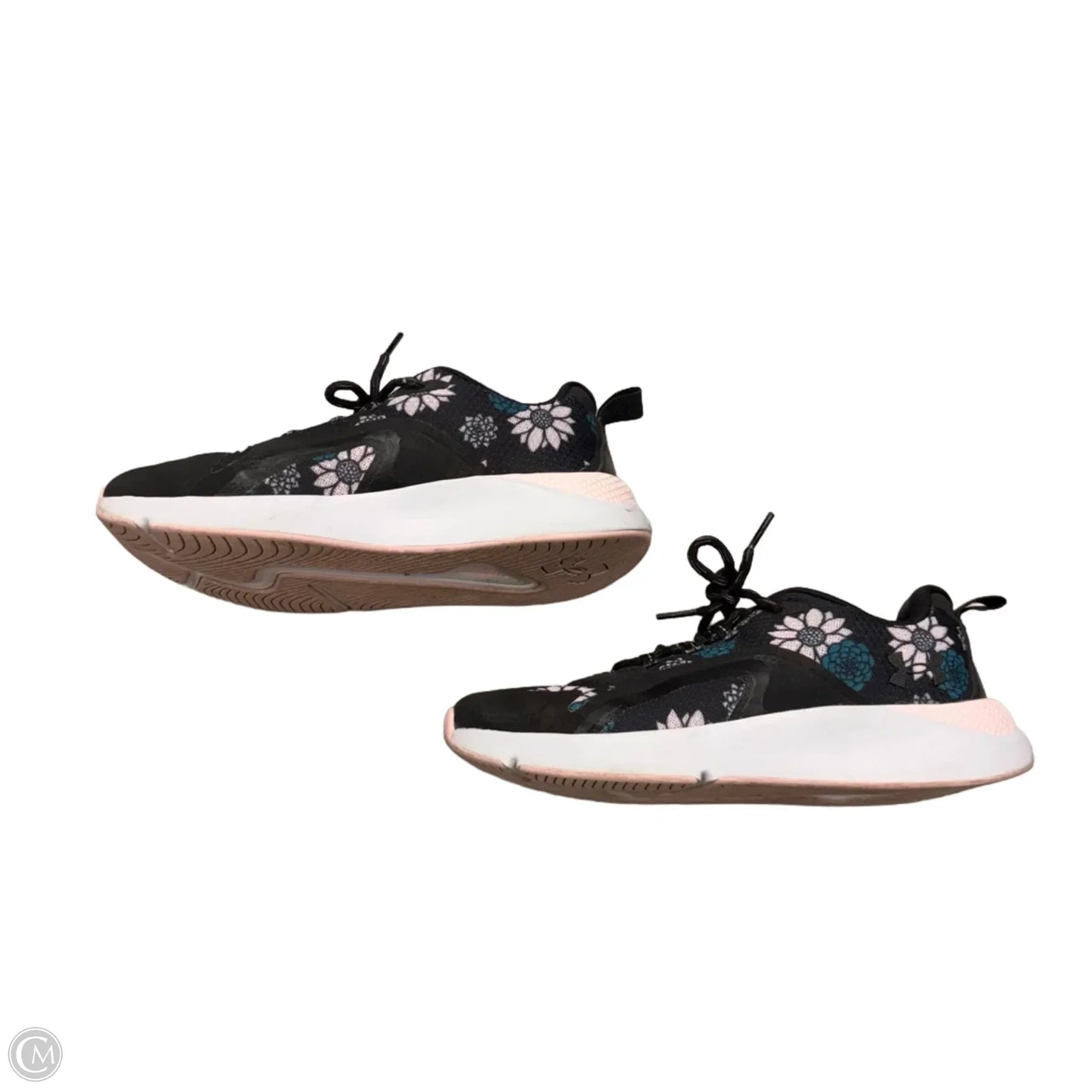 Shoes Athletic By Under Armour In Floral Print, Size: 7