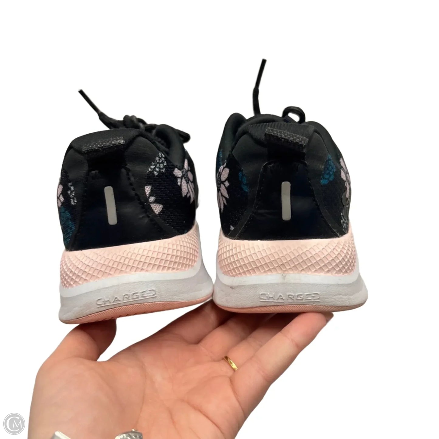 Shoes Athletic By Under Armour In Floral Print, Size: 7