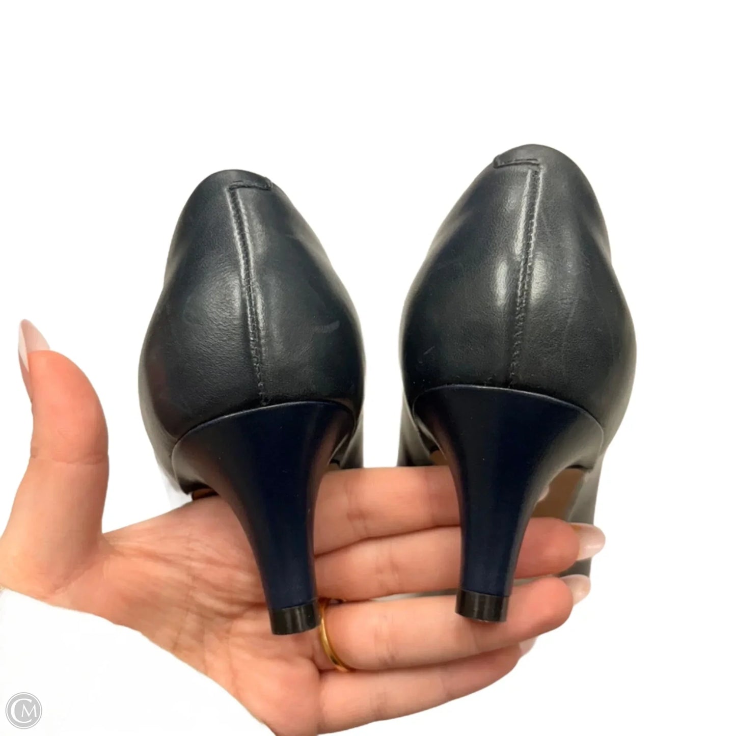 Shoes Heels Kitten By Clarks In Navy, Size: 6