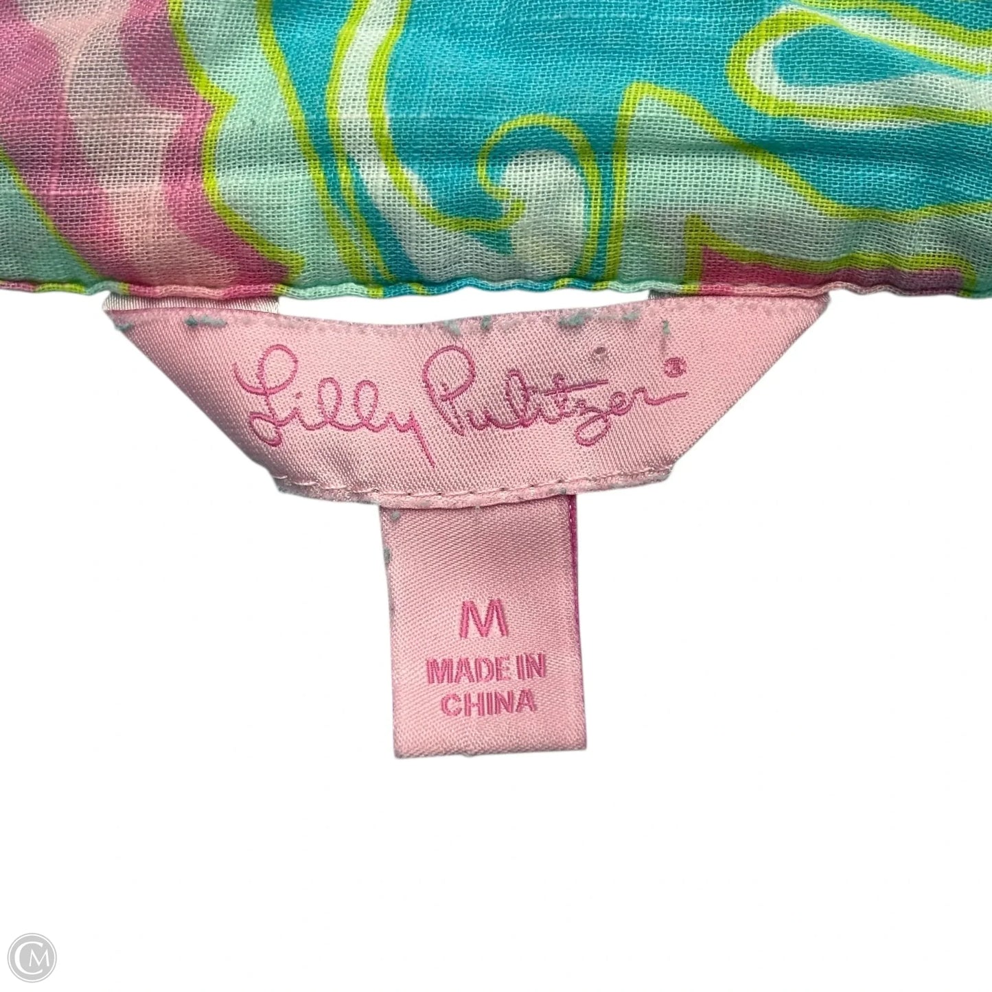 Jacket Designer By Lilly Pulitzer In Aqua, Size: M
