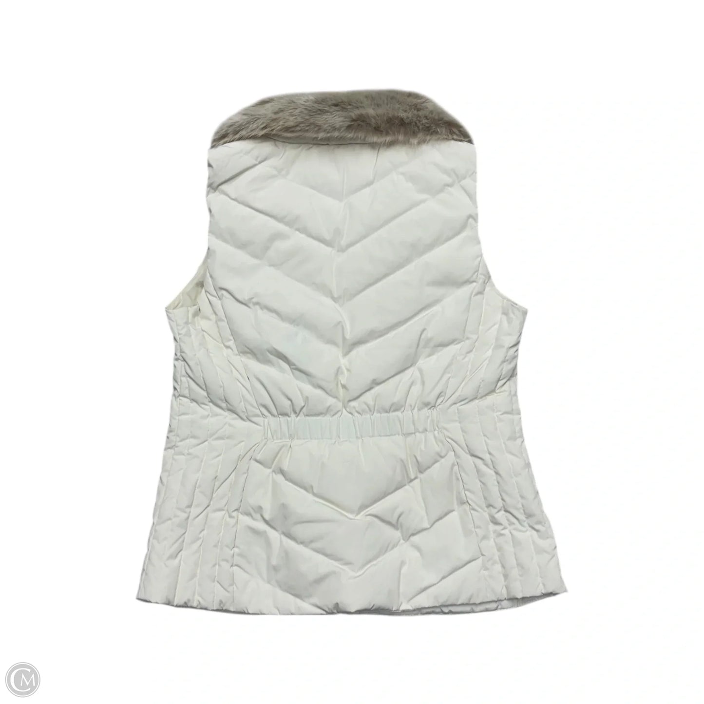 Vest Puffer & Quilted By Talbots In Cream, Size: M