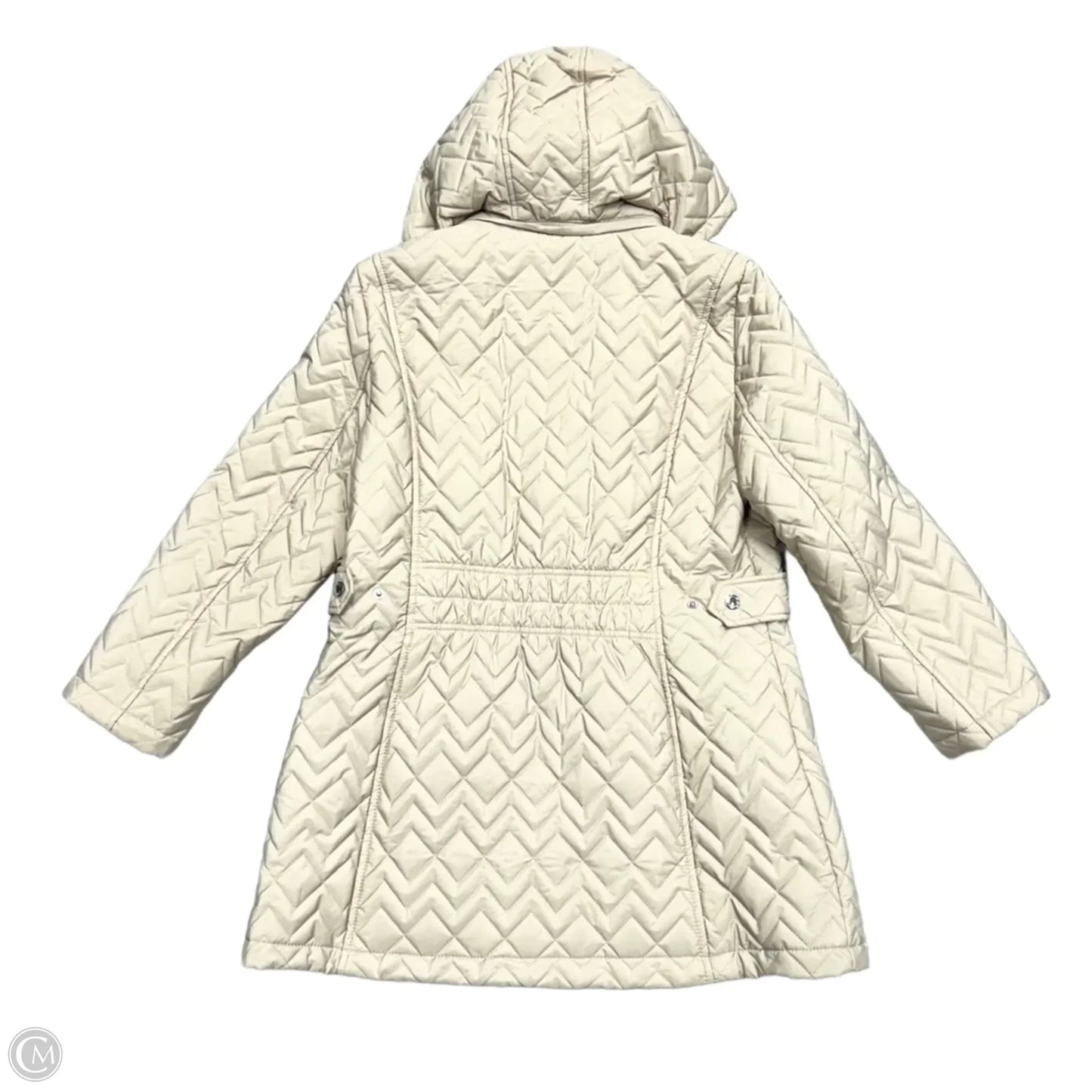 Coat Puffer & Quilted By Calvin Klein In Tan, Size: L