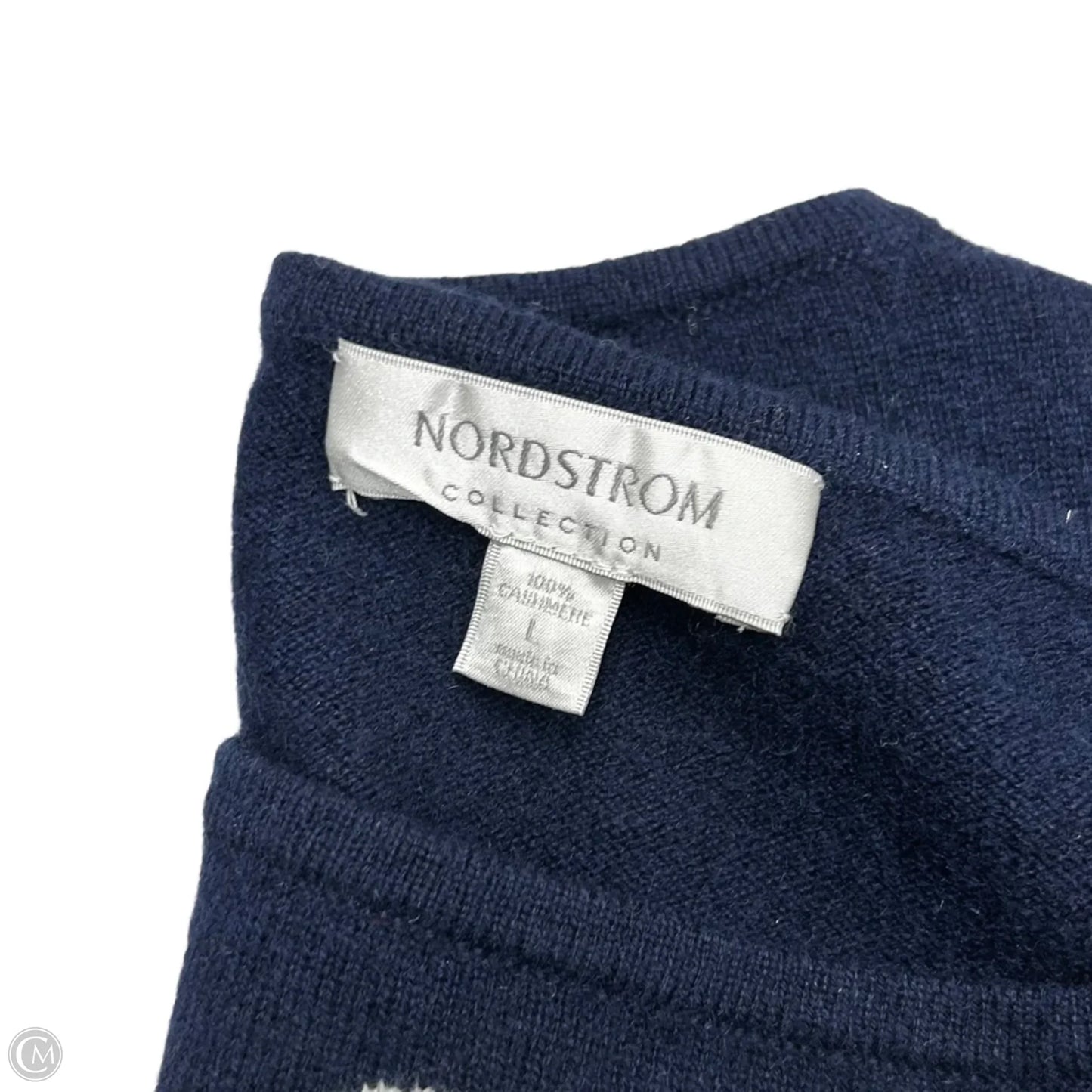 Sweater Cashmere By Nordstrom In Polkadot Pattern, Size: L