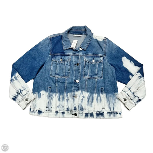 Jacket Denim By Lane Bryant In Blue Denim, Size: Xxl