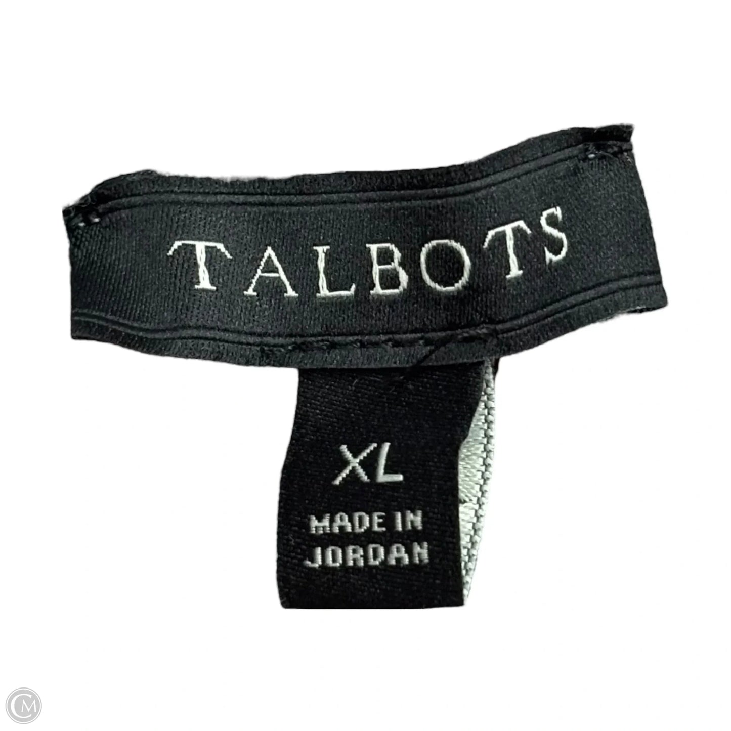 Sweater By Talbots In Grey & Pink, Size: Xl