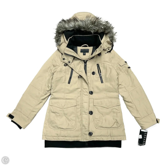 Coat Puffer & Quilted By Bernardo In Tan, Size: M