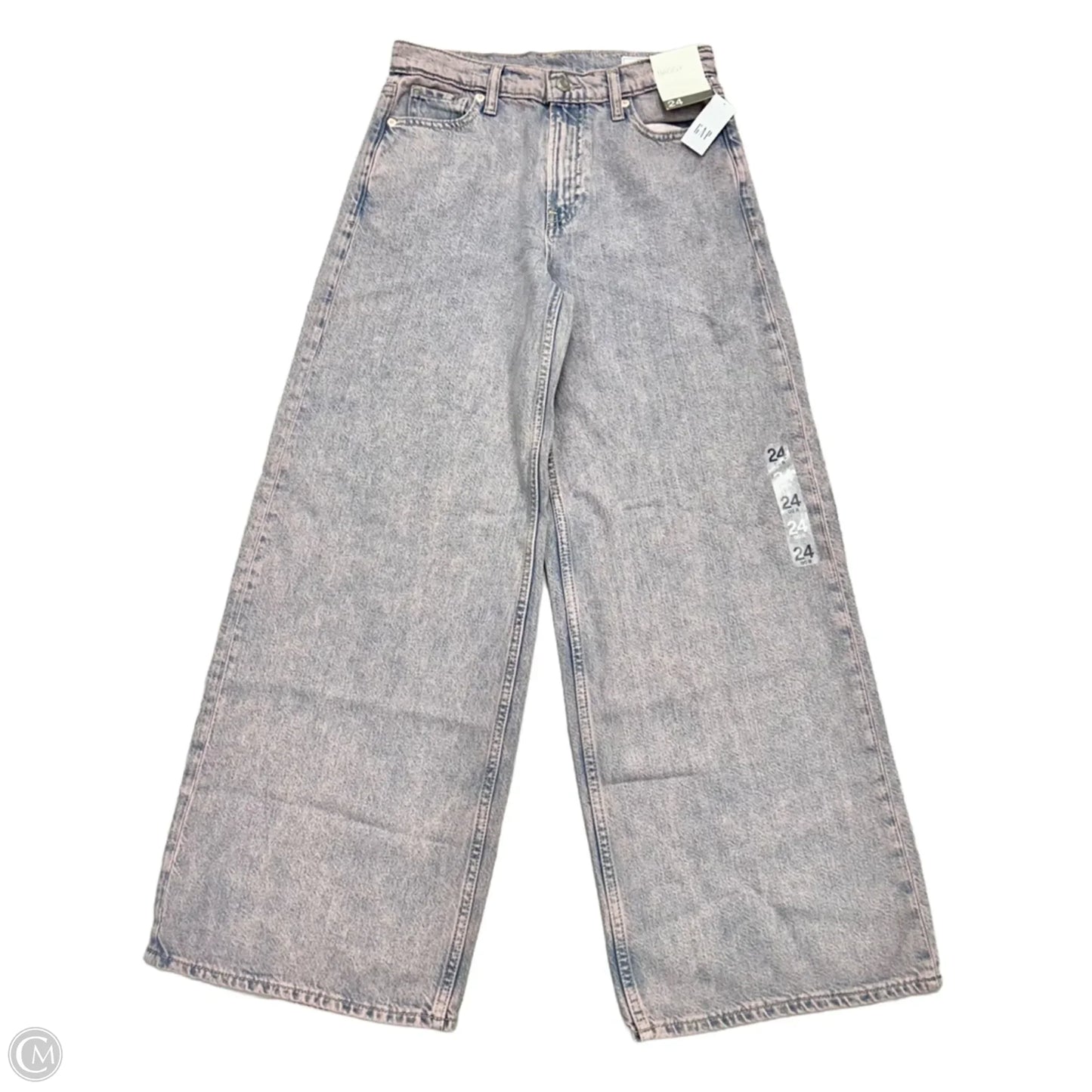 Jeans Straight By Gap In Pink Denim, Size: 00