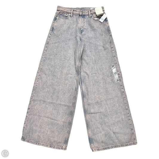 Jeans Straight By Gap In Pink Denim, Size: 00