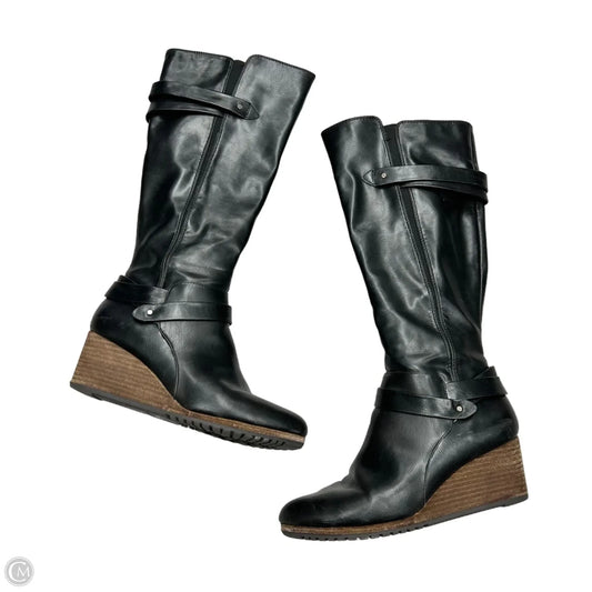 Boots Mid-calf Heels By Dr Scholls In Black, Size: 8