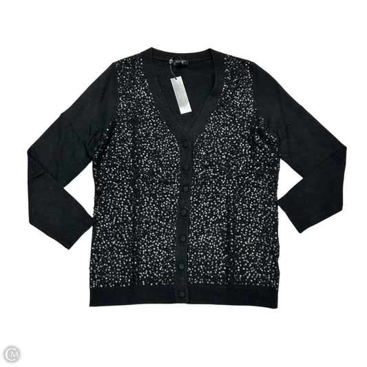 Sweater Cardigan By Talbots In Black, Size: M