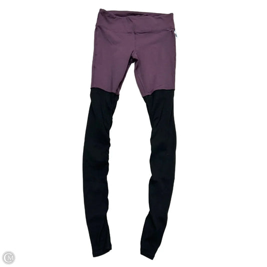 Athletic Leggings By Alo In Black & Purple, Size: M