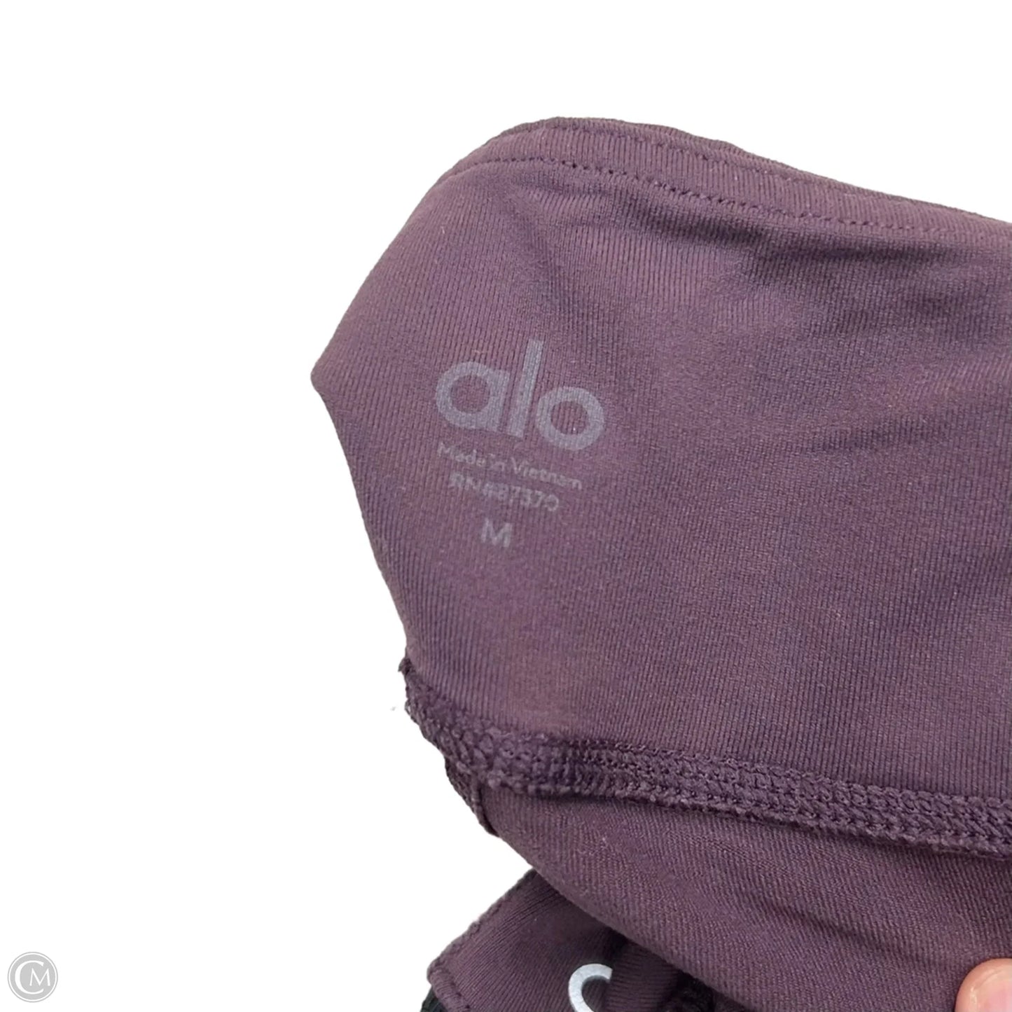 Athletic Leggings By Alo In Black & Purple, Size: M