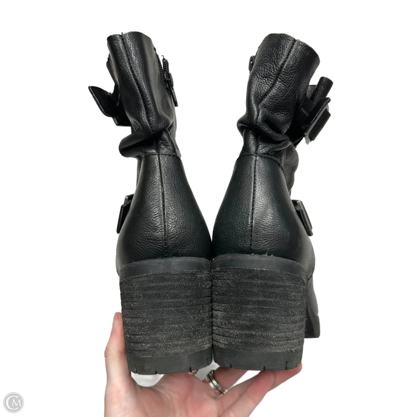 Boots Ankle Heels By Kork Ease In Black, Size: 8