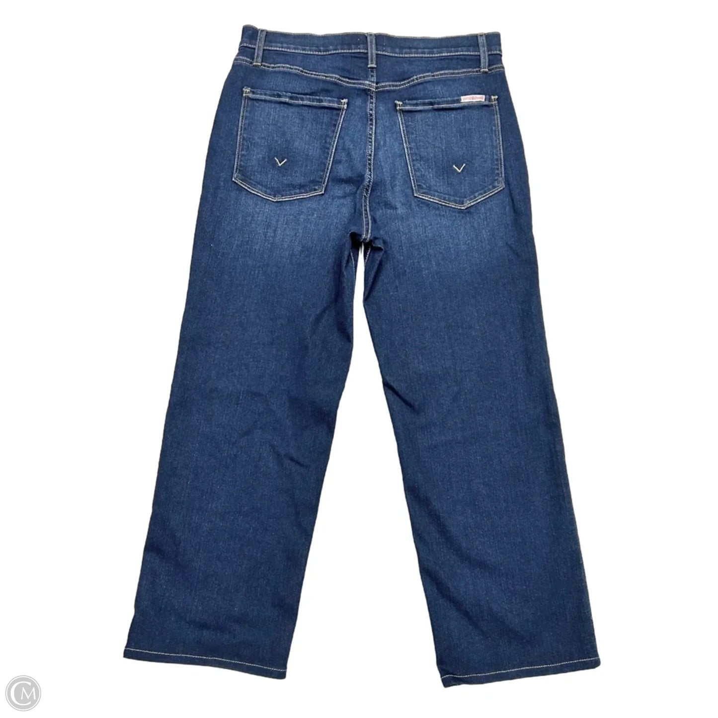 Jeans Cropped By Hudson In Blue Denim, Size: 12