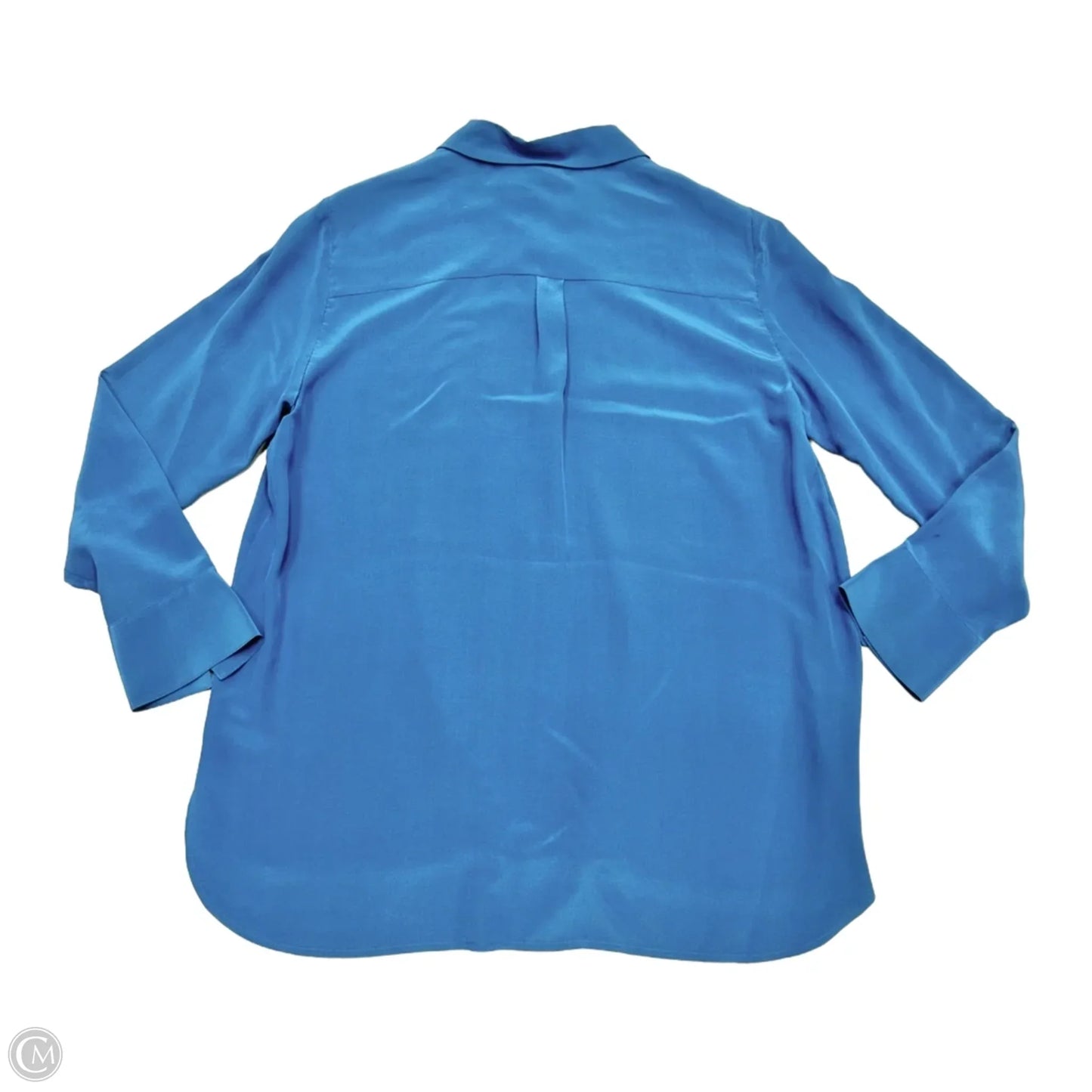 Top Long Sleeve By Eileen Fisher In Blue, Size: S