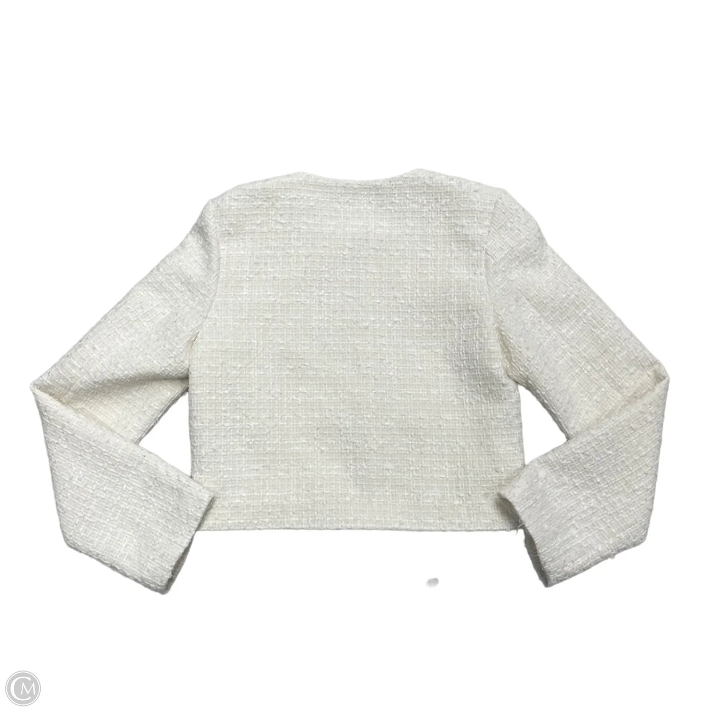 Blazer By H&m In Ivory, Size: Xs