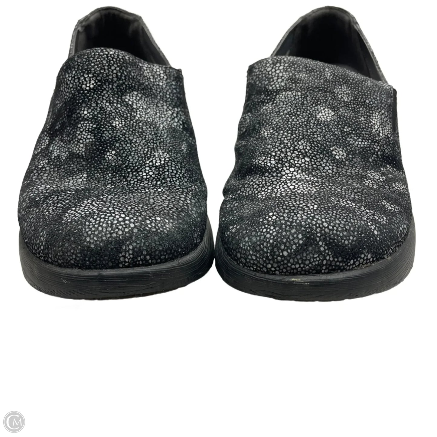 Shoes Heels Platform By Dansko In Black & Silver, Size: 8.5