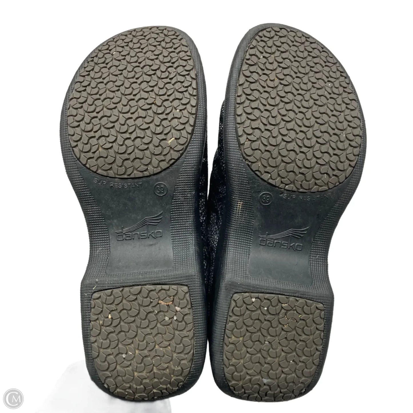 Shoes Heels Platform By Dansko In Black & Silver, Size: 8.5