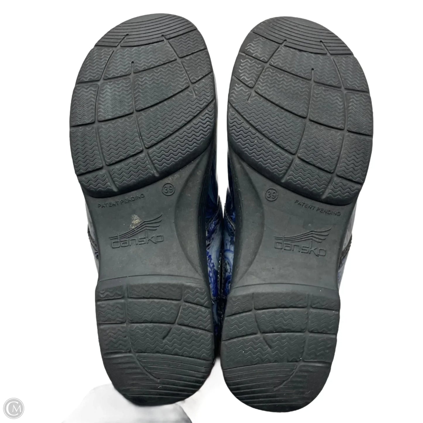 Shoes Heels Platform By Dansko In Blue & Silver, Size: 8.5