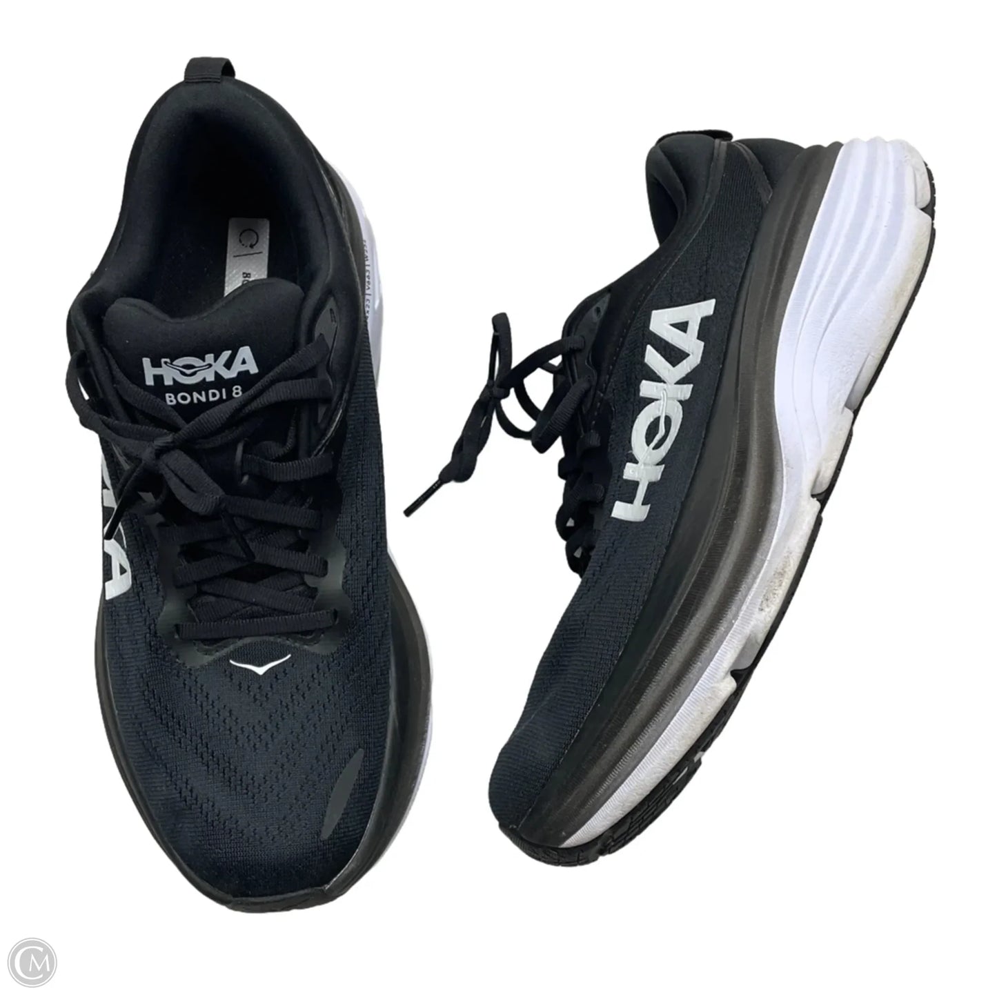 Shoes Athletic By Hoka In Black & White, Size: 10