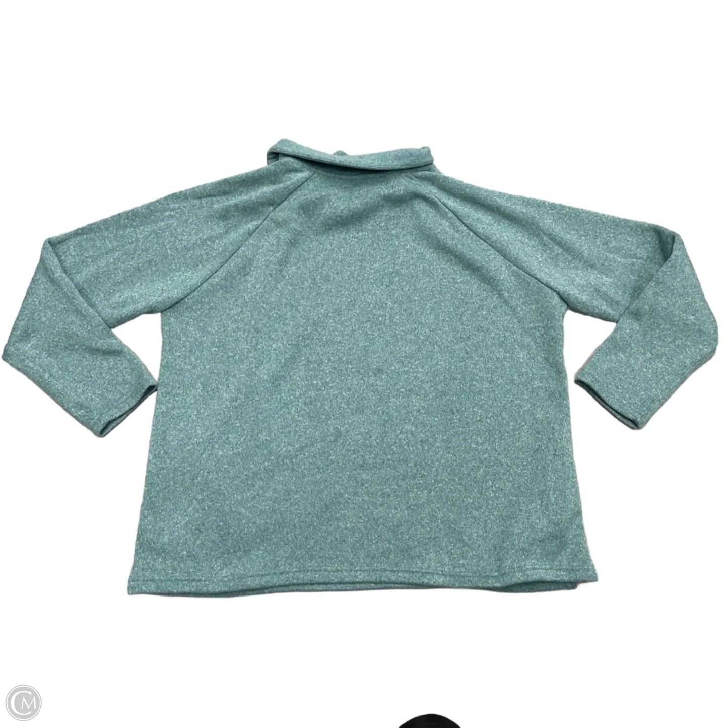 Athletic Sweatshirt Collar By Eddie Bauer In Aqua, Size: 2x