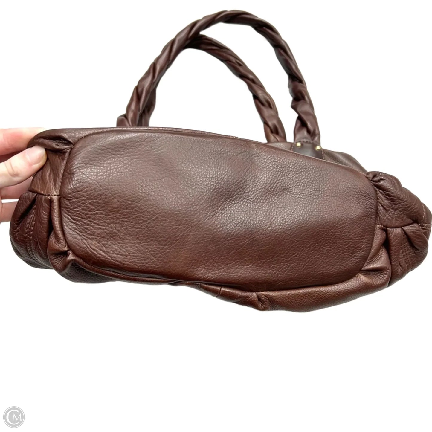 Handbag Leather By B. Makowsky, Size: Medium