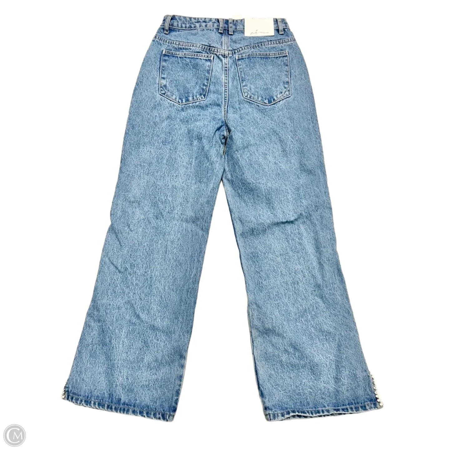 Jeans Straight By Oh Polly In Blue Denim, Size: 6