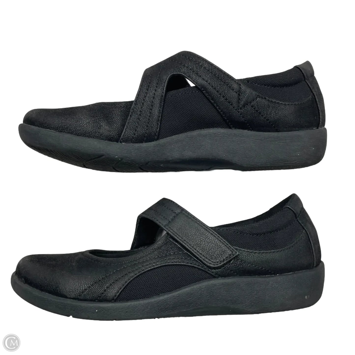 Shoes Flats By Clarks In Black, Size: 7