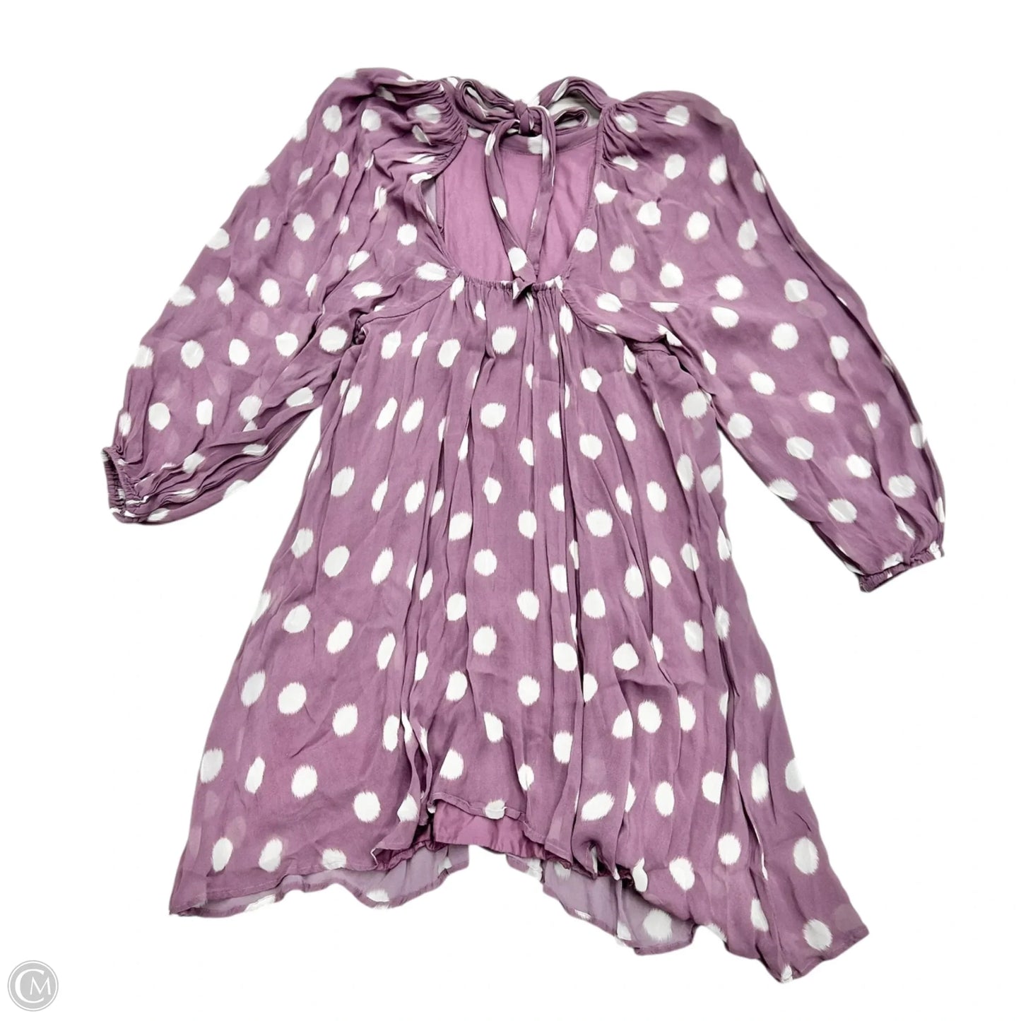 Dress Casual Short By Maeve In Purple & White, Size: S
