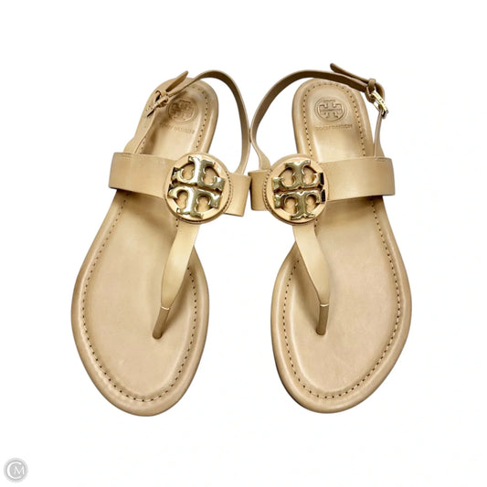 Sandals Designer By Tory Burch In Tan, Size: 9