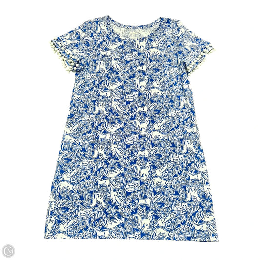 Dress Designer By Lilly Pulitzer In Blue & White, Size: Xl