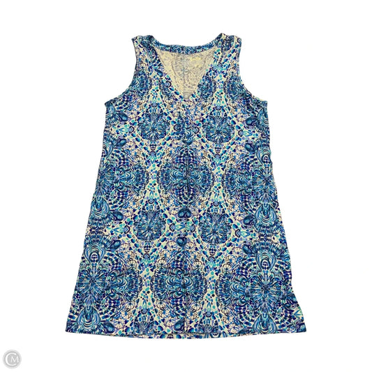 Dress Designer By Lilly Pulitzer In Blue & White, Size: L