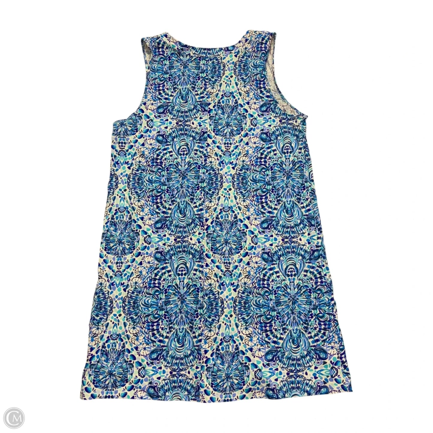 Dress Designer By Lilly Pulitzer In Blue & White, Size: L
