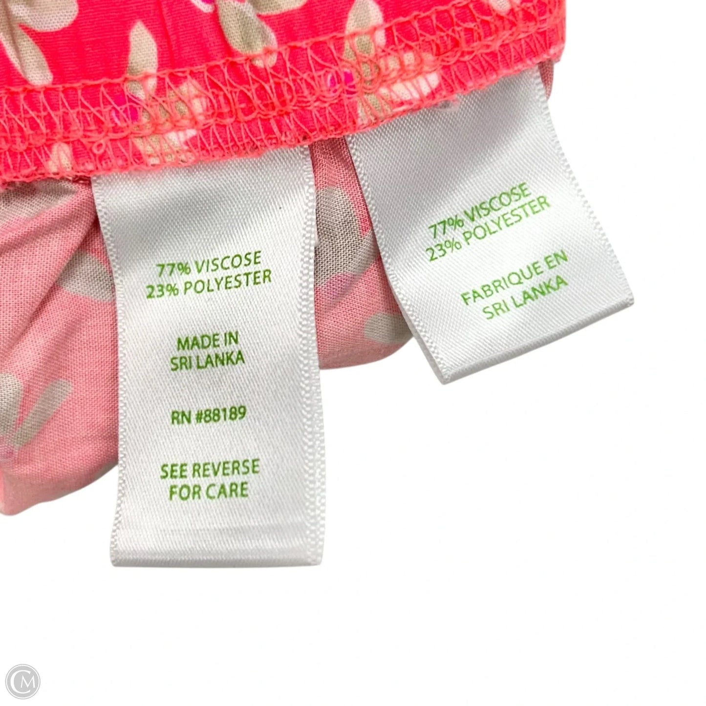 Pants Designer By Lilly Pulitzer In Pink & Tan, Size: M