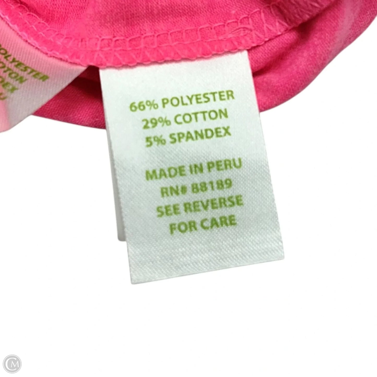 Top Short Sleeve Designer By Lilly Pulitzer In Pink, Size: L