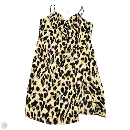 Dress Casual Midi By Bloomchic In Leopard Print, Size: 2x