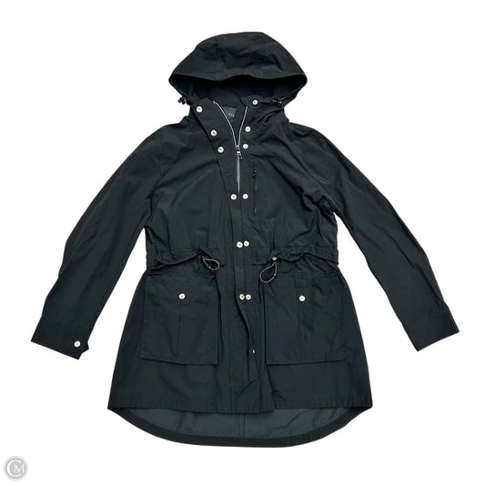 Coat Raincoat By J. Crew In Black, Size: Xs