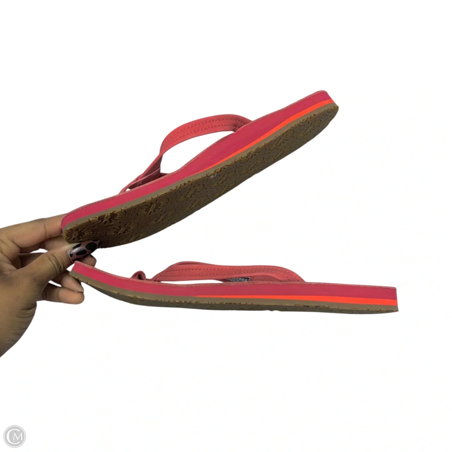 Sandals Designer By Ugg In Red, Size: 7