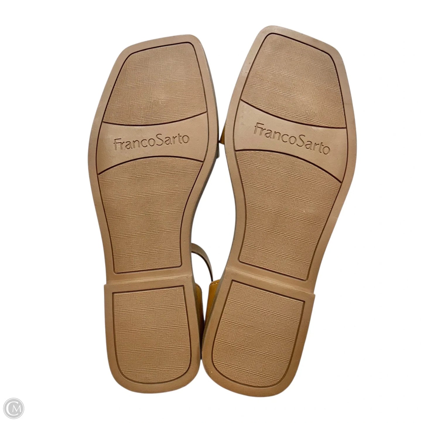 Sandals Heels Block By Franco Sarto In Tan, Size: 7.5