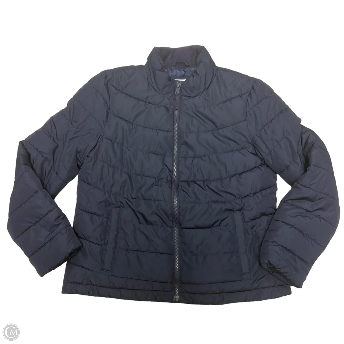 Coat Puffer & Quilted By Gap In Navy, Size: M