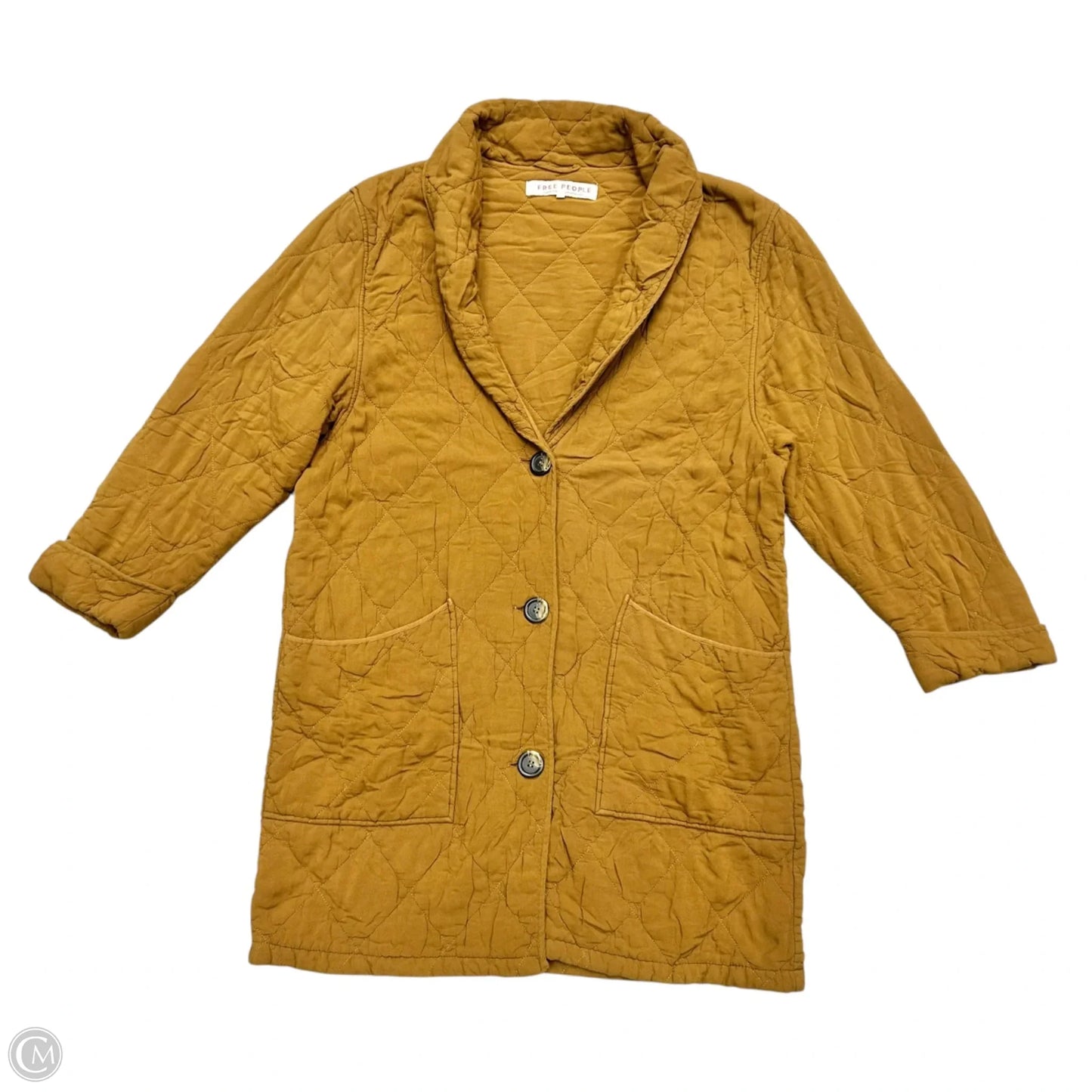 Jacket Puffer & Quilted By Free People In Tan, Size: S