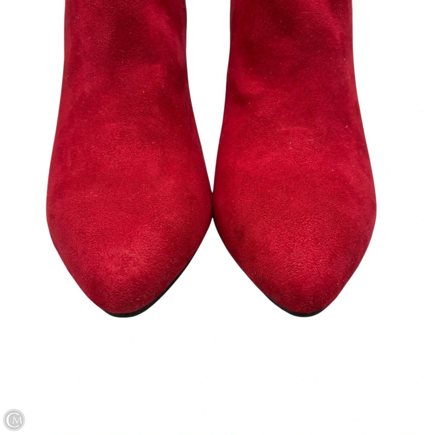 Boots Ankle Heels By Seven Dials In Red, Size: 7.5