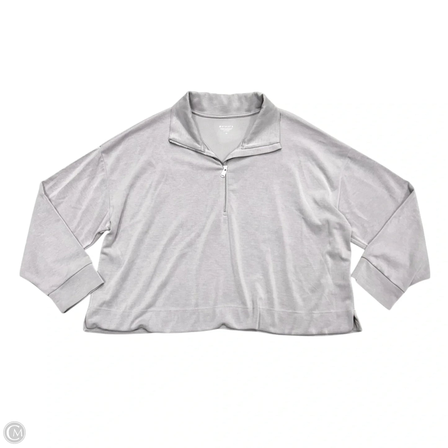 Athletic Sweatshirt Collar By Athleta In Grey, Size: 2x