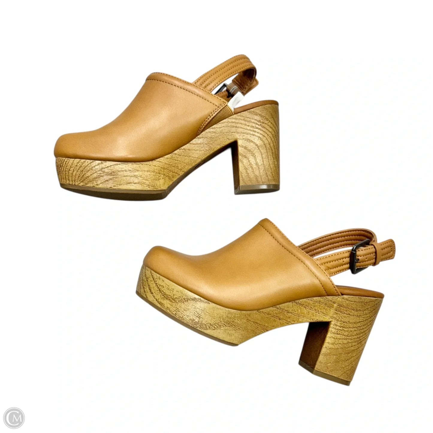 Shoes Heels Block By Universal Standard In Tan, Size: 6.5