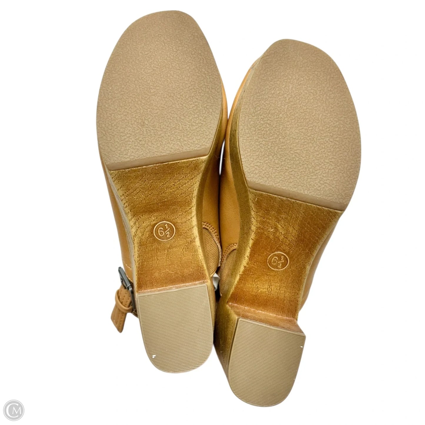 Shoes Heels Block By Universal Standard In Tan, Size: 6.5