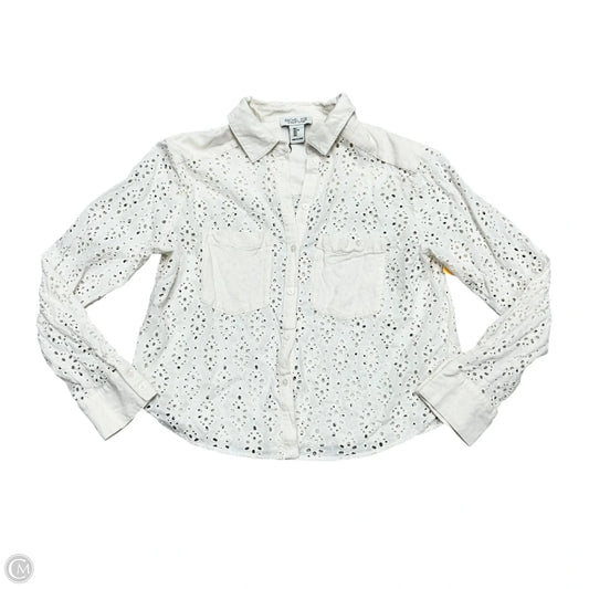 Top Long Sleeve By Rachel Zoe In Cream, Size: L