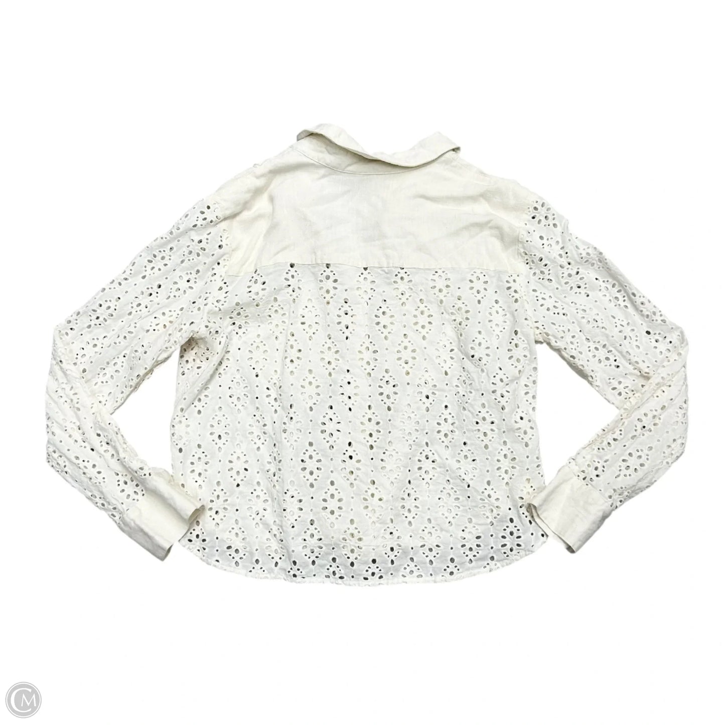 Top Long Sleeve By Rachel Zoe In Cream, Size: L
