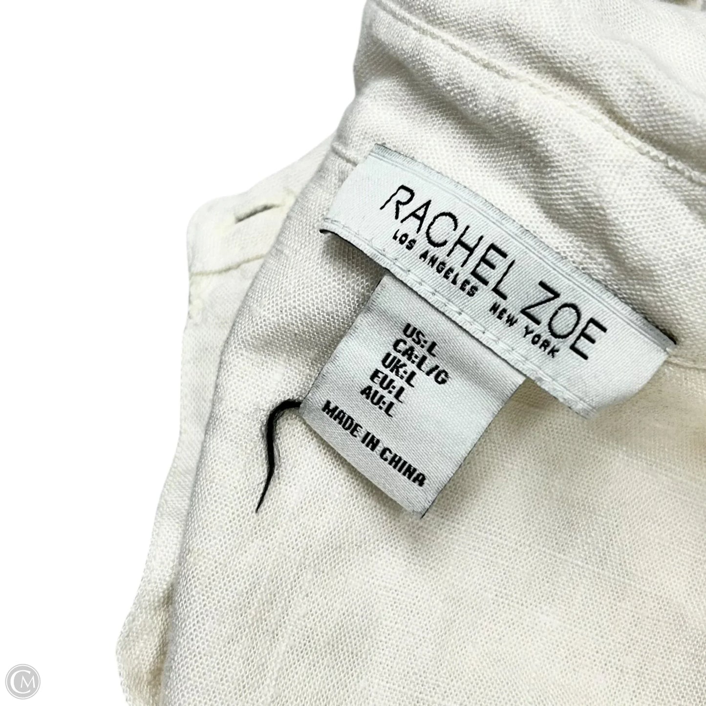 Top Long Sleeve By Rachel Zoe In Cream, Size: L